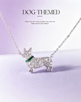 Collier en argent S925 Corgi Viral : Le cadeau idéal, apprécié des influenceurs animaliers, des icônes d'Internet, de la royauté européenne et des célébrités