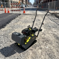Compacteur à plaque vibrante Honda de 40 kg, à essence, pour travaux de construction, d'aménagement paysager et de creusement de fossés étroits