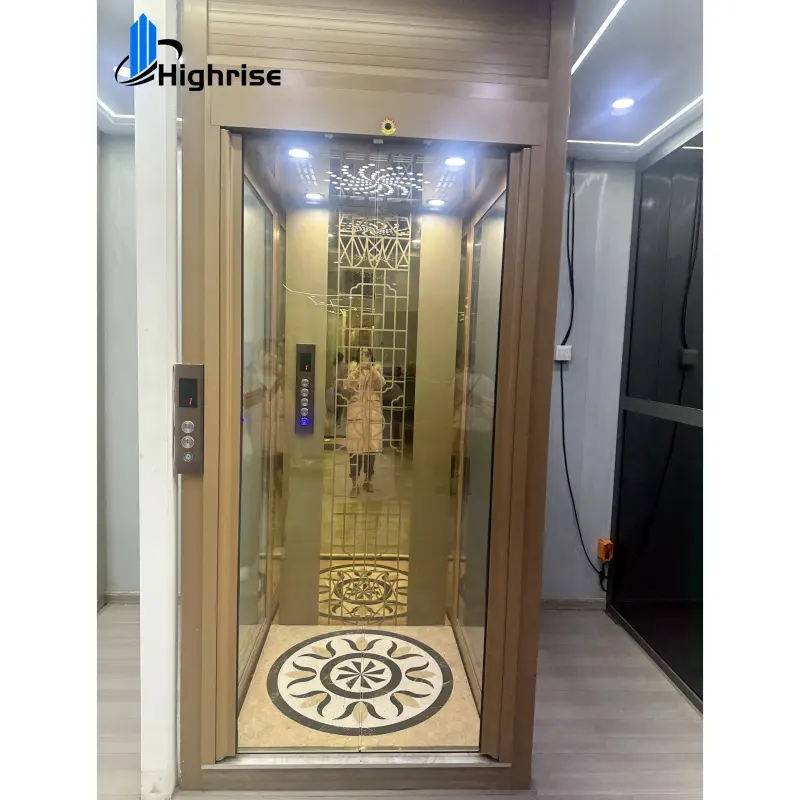 2-4 floors Indoor  Outdoor Electric Residential Cheap Passenger Elevator Lift Small Dumbwaiter Home Lift For Sale
