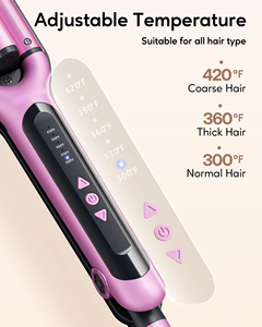 <span class=keywords><strong>Rose</strong></span> Plage Vagues Fer À Friser Réglable Chaleur 3 Baril Profond Cheveux Waver Cheveux Fer En Céramique Baguette À Friser Cheveux Sertisseur - Product Image 4