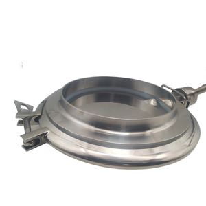 Válvula de mariposa de descarga de sellado suave de acero inoxidable sanitario DN200 válvula de mariposa de polvo de tolva mezcladora - Product Image 4