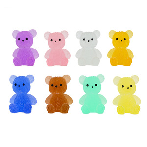 Accessoires DIY en résine plastique translucide Lanshuo Miniature 3D en forme d'ours pour décorations de bureau et fournitures d'artisanat - Product Image 3