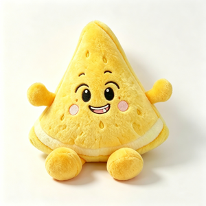 Peluche citron mignonne personnalisée, peluche agrumes, peluche tranche de citron jaune, jouet en peluche tranche de citron, animal en peluche fruit - Product Image 5