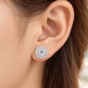 Orecchini a perno rotondi da donna, stile ufficio, per uso quotidiano, accessori per le orecchie - Product Image 2