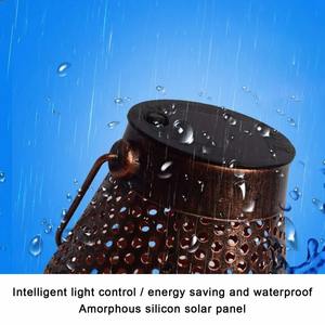 Lampe solaire LED étanche pour extérieur, jardin, lumière solaire de Noël pour balcon, villa, cour, lanterne suspendue, décoration - Product Image 5