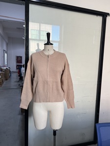 Maglione 2025 lavorato a maglia <span class=keywords><strong>con</strong></span> cerniera da donna <span class=keywords><strong>con</strong></span> cerniera in tinta unita multiuso Casual autunno/inverno - Product Image 4