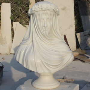 <span class=keywords><strong>Escultura</strong></span> de Piedra Natural a Precio de Fábrica, Busto de Mármol Tallado a Mano, Estatua de Mármol de la Doncella Velada <span class=keywords><strong>en</strong></span> Existencia - Product Image 1