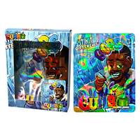 Nouveau design – Sachets Mylar vides pour herbes sèches et fleurs (3,5g, 7g, 14g, 28g) avec fenêtre transparente, forme spéciale, sachets Mylar découpés à la forme 8ème et combo boîte