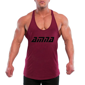 Camiseta sin mangas de alta calidad para hombre, chaleco liso de Fitness para gimnasio, Color personalizado - Product Image 2
