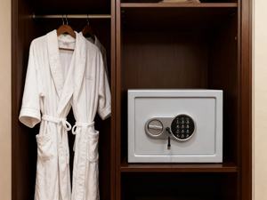 Cassaforte Compatta in Acciaio, Cassetta di Sicurezza Elettronica con Password per Ufficio, Hotel, Stanza, H20cm, Cassetta per Contanti - Product Image 6