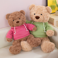 Peluches ours en peluche personnalisées, fabrication de jouets en peluche, coton PP, jouets en peluche de 8 pouces, jouets en peluche de Noël pour machine à griffes