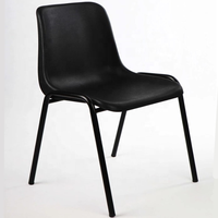 Chaises en plastique de haute qualité pour collégiens, chaises d'étude pour enfants avec pieds en métal, empilables, chaise d'écolier moderne