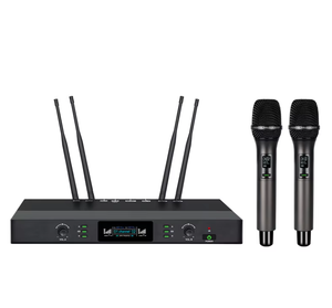Nuevo micrófono inalámbrico de Venta caliente para cantar en casa, <span class=keywords><strong>karaoke</strong></span> KTV, recepción de micrófono antisilbido de uno a dos - Product Image 4