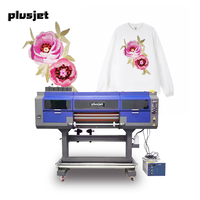 Imprimante Uv Dtf de nouvelle génération avec 3 têtes-Impression de broderie de simulation 3D sur vêtements et accessoires (support AB Film)