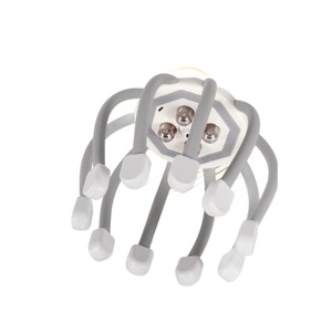 Masseur de tête intelligent à miroir croisé, à dix griffes vibrantes, pour la relaxation du cuir chevelu, rechargeable, en plastique, appareil de thérapie capillaire - Product Image 5