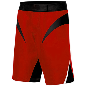 กางเกงขาสั้น MMA สำหรับผู้ชาย สีสันตัดกัน ดีไซน์แถบข้าง เอวยางยืด แห้งเร็ว สปอร์ต บอร์ดชอร์ต ผ้าโพลีเอสเตอร์ผสมคอตตอน - Product Image 3