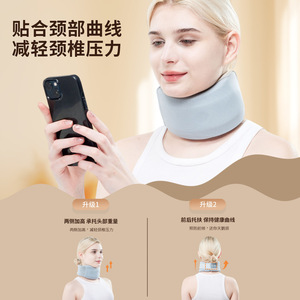 Soporte de cuello de seda fría, corrector de inclinación del cuello, soporte para columna cervical, soporte antiflexión de cabeza para oficina - Product Image 1