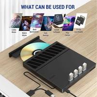 Lecteur/graveur externe de Blu-ray USB 3.0 3D BD DVD CD RW 25G 50G BD-R BD-ROM pour ordinateur portable PC
