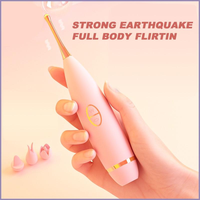 Masseur multi-têtes vibrant et aspirant pour point G, clitoris et mamelons, stylo étanche pour orgasme, jouet sexuel pour femmes