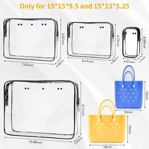 Bolsa de Maquillaje Transparente Impermeable para Playa, Piscina, Viajes, Organizador para Cosméticos, Teléfono y Objetos de Valor - Product Image 4