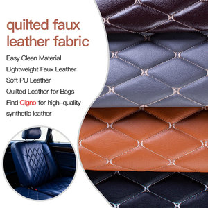 Kain Pelapis Jok Mobil Kulit Berlapis Busa <span class=keywords><strong>PVC</strong></span> Jahitan Berlian - Product Image 1