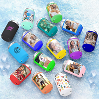 Refroidisseur de canettes en néoprène avec logo personnalisé par sublimation, Koozi isotherme pour bouteille de 12 oz, Cadeaux promotionnels et branding