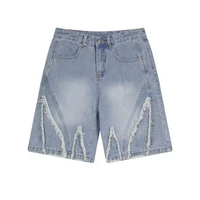 Shorts en jean personnalisés pour hommes, style streetwear, 100% coton respirant, indispensables pour l'été, shorts en jean sur mesure, fabrication OEM