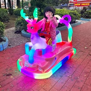 Coche Eléctrico Doble Linglu para Niños con Batería, Control Remoto y Temporizador, Equipo de Entretenimiento para Parques de Atracciones - Product Image 2