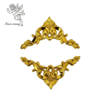 Tornillo Decorativo para Ataúd Chapado en Oro 6 #   Tornillos de Caja de Seguridad con Diseño de Cruz Ornamentada para Artículos Funerarios