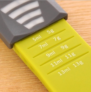 Wholesale Baking Gadget TRP Adjustable Double Head Eco-Friendly Plastic Green Powder Salt Coffee <b>Measuring</b> <b>Spoon</b> Scale 1pc Hand - Product Image 5