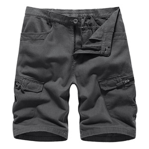 Shorts cargo camouflage pour homme, taille élastique, longueur mi-longue, décontractés, respirants, en toile, avec plusieurs poches - Product Image 4