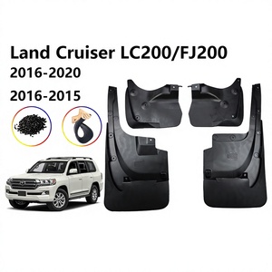 Déflecteurs de voiture de style sport en matériau PPTPR noir pour Land Cruiser LC200 FJ200, 70x11x34mm, garde-boue pour pneus - Product Image 5