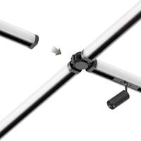 Sistema Dual de Iluminación LED Lineal de 48V y Foco Magnético para Estaciones de Trabajo, Solución para Proyectos de Iluminación TB15 Integrada