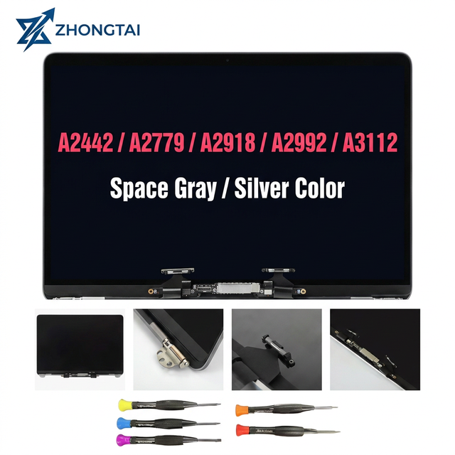 Factory IPS LCD Screen Assembly for MacBook Pro 14 Inch A2779 A2442 A2918 A2992 Silver/Grey 120% SRGB Anti-Blue Light