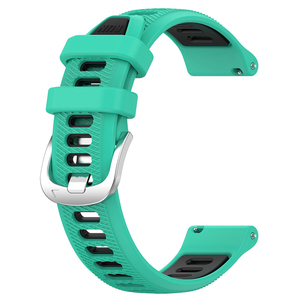 <span class=keywords><strong>Correa</strong></span> de Reloj de Silicona de Repuesto de Doble Color de 18 mm/20 mm/22 mm para Reloj Inteligente Garmin Forerunner 265/265S, Nueva Llegada - Product Image 5
