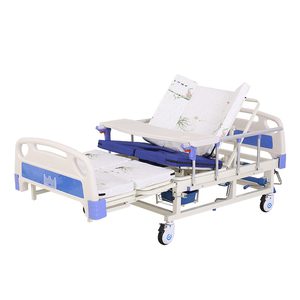Cama de Hospital Multifuncional con Manivela Lateral para Enfermería, Cama Curva Completa para Pacientes de UCI, con Orificio para Inodoro, para Cuidado <span class=keywords><strong>en</strong></span> el Hogar - Product Image 3