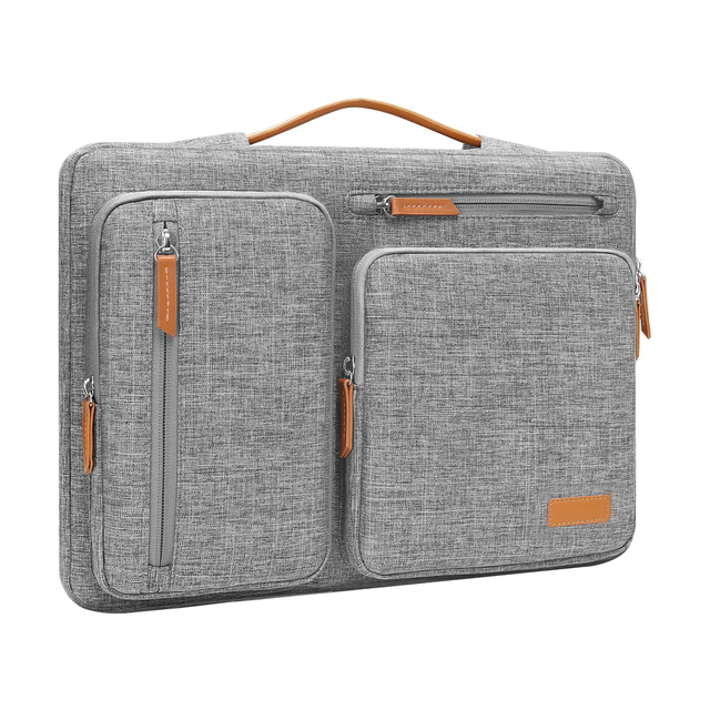 Custom Logo 13.3 15.6 Inch Laptop Sleeve Compatible with MacBook Open Carrying Case Laptop Case with 4 Zipper Pockets & Handle