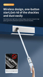 Mini aspirador de mano inalámbrico compacto de alta potencia para el hogar, el coche y la Oficina, portátil, inalámbrico, recargable, <span class=keywords><strong>6500PA</strong></span>, succión de 18min - Product Image 3