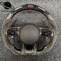 Volant en cuir et fibre de carbone LED pour S300/S320/S500/G500/G55/G350 W222/W213/W205/W204/E200/E320 W464