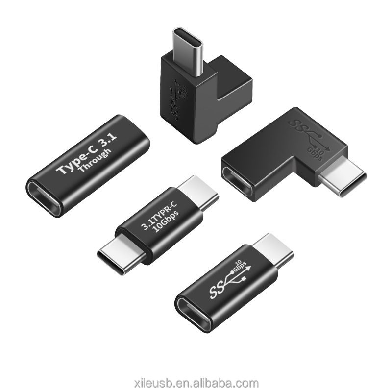 المتبقي يمين حتى أسفل زاوية 90 درجة usb وذكر إلى 3.1 نوع-c شاحن أنثي