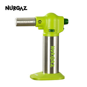 Encendedor de cocina portátil Nurgaz, soplete de gas para hornear, asar y encender, con soporte de corcho, color verde - Product Image 3