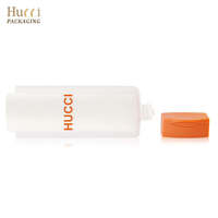Tube souple blanc 2-en-1 personnalisé D50 100ml-180ml à double compartiment pour emballage de nettoyant visage et lotion corporelle avec bouchon à clapet