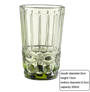 Carafe en verre bleu de luxe 300 ml avec tasses – Ensemble cadeau pour eau, jus, thé glacé et vaisselle de dessert - Product Image 5