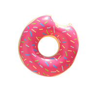 Vente chaude été gonflable beignet anneau de bain piscine flotteurs beignet Tube gonflable beignet été fête faveur pour les enfants