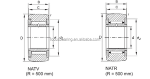 Rodillos de Cadena de 30x62x28mm con Anillos de Brida <span class=keywords><strong>NATV</strong></span> 30 PPX, Rodamiento de Soporte - Product Image 3