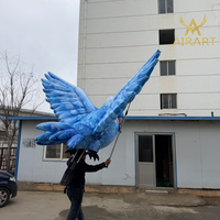 Marionnette gonflable réaliste en forme d'oiseau Nuitonnerie pour spectacle de danse et fête