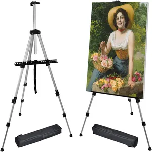 Cadinho de mesa portátil para pintura gay, altura ajustável com bolsa, cavalete artístico para pintura em tela, suporte para pôster