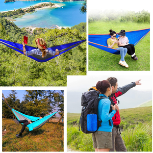 Outfitters Camping Hangmat Draagbare Hangmat Enkele Of Dubbele Hangmat Kampeeraccessoires Voor Buiten Indoor - Product Image 6