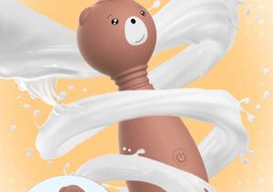 12 vitesses japon mignon Mini ours baguette magique massage vibrateur Offre Spéciale Av Sex Toy vibrateur haute vitesse pour femme - Product Image 4