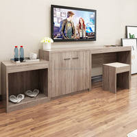 Ensemble de chambre d'hôtel commercial moderne 3 étoiles en bois massif écologique Lovezone à prix réduit avec design à panneaux pour appartement et usage scolaire